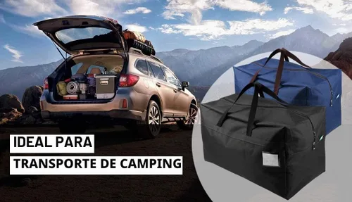 Vista 4 de 100L grande ornamento almacenamiento resistente al agua lleva bolsas de Negro