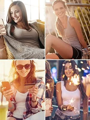 Vista 4 de Rosyline Camisetas sin mangas básicas sin mangas para mujer, 4 piezas, camisetas sin mangas