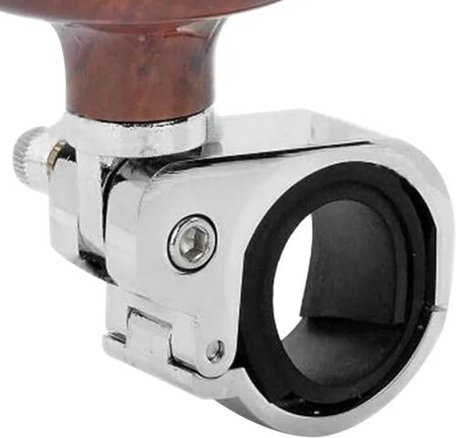 Vista 2 de VORCOOL Perilla giratoria para volante de madera, bola universal de mango de potencia suicida para automóviles, camiones, semistractores, barcos