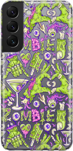 Vista 12 de Funda de teléfono compatible con Samsung Galaxy S25 S24 S23 Ultra S22 Plus S21 FE S20 Note 20 Flexible a prueba de golpes Día de los Muertos