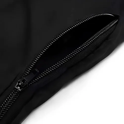 Vista 5 de Bolsa de recolección de polvo negro para sierra ingletadora 255, con cremallera y soporte ajustable con cable, fácil de transportar y almacenar