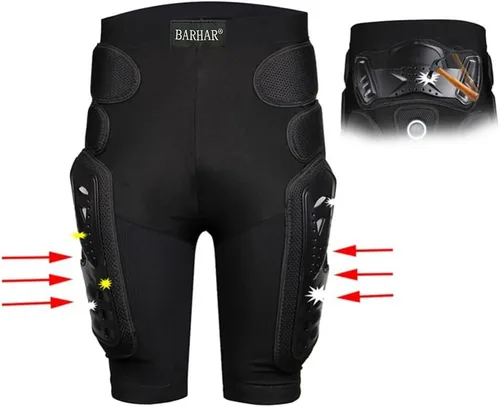Vista 5 de Pantalones de Armadura Protectora Equipo de Caballero de Hockey para Motocicleta Motocross Carreras Esquí Almohadillas Protectoras Deportivas