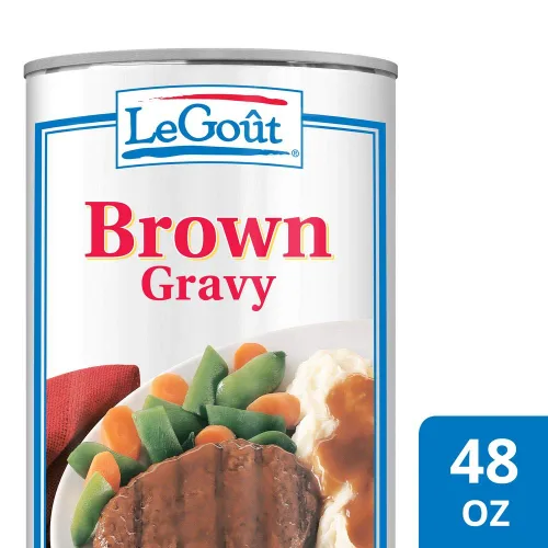 Vista 2 de LeGout Salsa marrón Fácil preparación: Caliente y sirva, 48 oz, paquete de 12