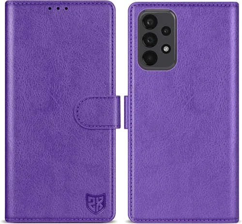 Vista 9 de ZZXX Funda tipo cartera para Samsung Galaxy A23 5G/4G con bloqueo RFID, ranura para tarjetas, función atril, cierre magnético, funda protectora