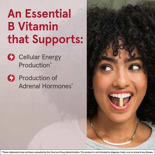 Vista 4 de Jarrow Formulas Ácido pantoténico B5 500 mg, suplemento dietético, vitamina B5 para apoyo de hormonas suprarrenales y metabolismo de energía