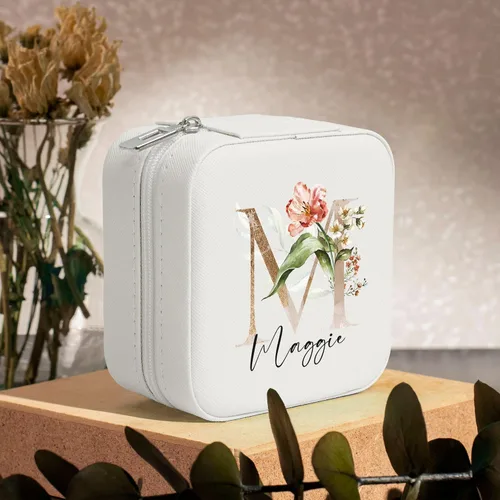 Vista 6 de Artsadd Regalos para ella, regalo personalizado para dama de honor, propuesta nupcial, regalo para mejores amigos, sobrina, hija, estuche de joyería