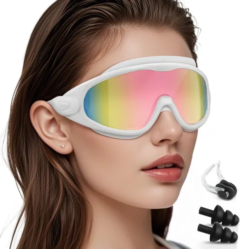 Vista 9 de Polarized Swim Goggles, Anti UV & Fog Swimming Goggles for Adult, Unisex No Leaking Swimming Goggle for Men Women Youth