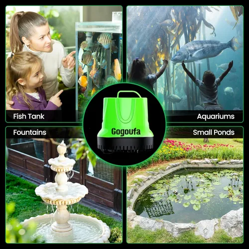 Vista 7 de Bomba de agua sumergible con tubo de 5 pies y 4 boquillas, 1120 GPH, 100W, bomba de sumidero para pecera, estanque, acuario, sistemas hidropónicos