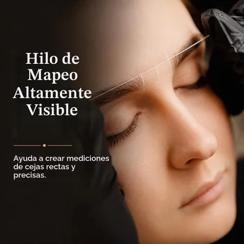 Vista 7 de Kit de mapeo de cejas con pasta blanca para cejas