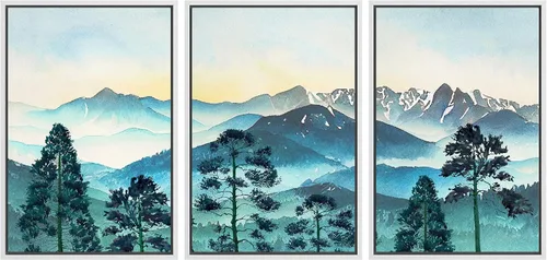 Vista 26 de MUDECOR Lienzo enmarcado para pared, juego de arte de ramo de flores de vida muerta de Marie Frosch, naturaleza, desierto, ilustración, arte