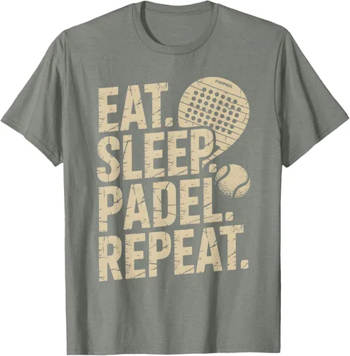 Vista 71 de Camiseta Eat Sleep Padel Repeat Padel Jugador de Tenis
