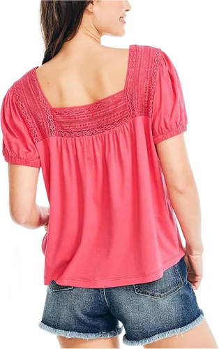 Vista 2 de Nautica Top de cuello cuadrado mixto para mujer