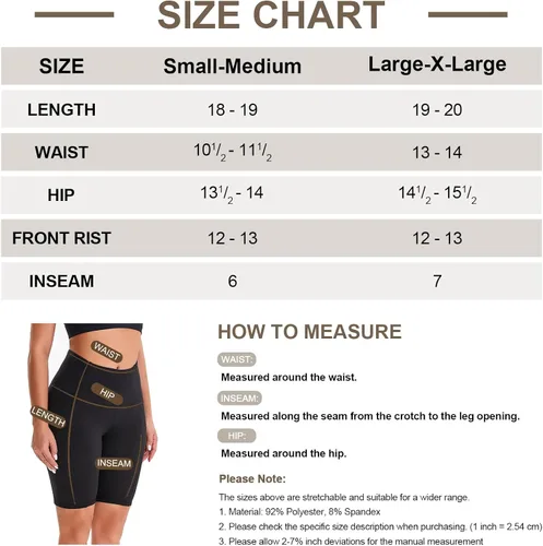 Vista 5 de iceROSE Paquete de 4 pantalones cortos de ciclismo para mujer con bolsillos, cintura alta de 8 pulgadas, pantalones cortos de entrenamiento negros