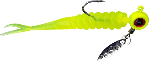 Vista 7 de Juego de 25 piezas de cabeza de plantilla y plástico con hojas - Paquete completo para atrapar cangrejos, bluegill, graves y más Double Catch Fishing