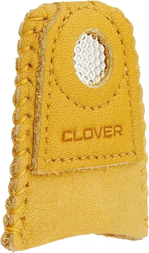 Vista 5 de Clover - Dedal de cuero de doble cara, marrón