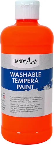 Vista 21 de Handy Art Little Masters - Pintura lavable, 16 onzas, color negro Bright & Mixable, High Opacity, Washable Colors for Classroom, Students, Kids
