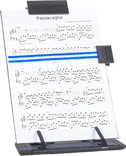 Vista 8 de Barelove Soporte de papel para documentos con 7 posiciones ajustables, soporte de papel de metal negro para escritorio al escribir para leer letras