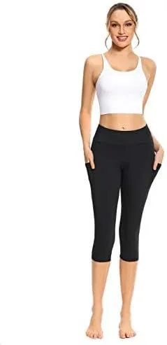 Vista 8 de adorence Leggings para mujer con bolsillos (suaves, de cintura alta y opaca), pantalones de yoga, leggings de entrenamiento para mujer
