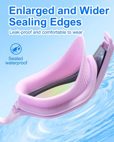Vista 3 de Swim Goggles Anti-Fog UV Protection Leak-Proof Swimming Goggles for Men Women Teens Adults Pool Swim Glasses