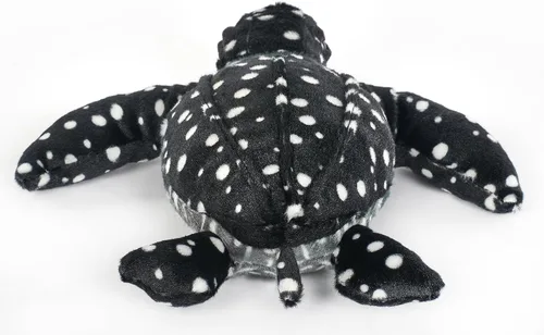 Vista 4 de The Petting Zoo Leatherback - Peluche de tortuga marina, regalos para niños, animales salvajes del océano Onez, juguete de peluche de tortuga marina