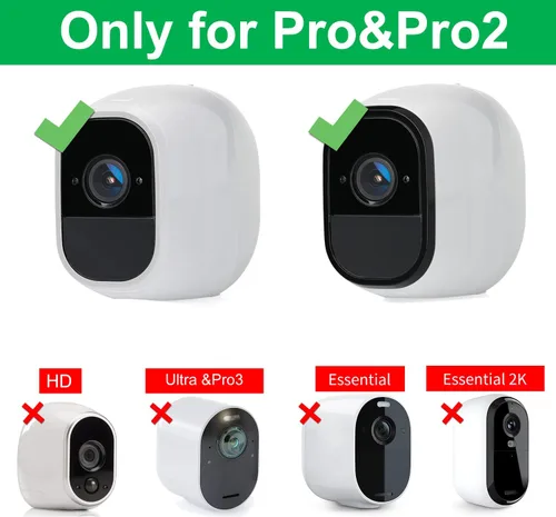 Vista 2 de iTODOS Panel solar compatible con Arlo Pro y Arlo Pro 2, cable de carga de alimentación para exteriores de 11.8 pies y montaje ajustable,