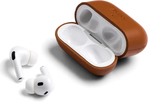 Vista 3 de Bellroy Pod Jacket Pro – Segunda Edición (Estuche de cuero para Apple AirPods Pro de segunda generación) - Terracota Funda de cuero compatible