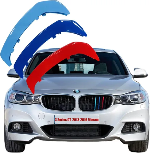 Vista 11 de Insertos de Parrilla Automotriz para BMW Serie 3 E92 E93 320i 325i 330i 335i 2006-2009 (Solo Compatible con 14 Vigas), Accesorios de Parrilla Frontal