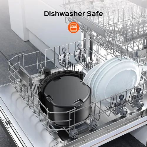 Vista 6 de DREO Freidora de aire – 100 ℉ a 450 ℉, olla de horno caliente de 4 cuartos con 50 recetas, 9 funciones de cocción en pantalla táctil fácil