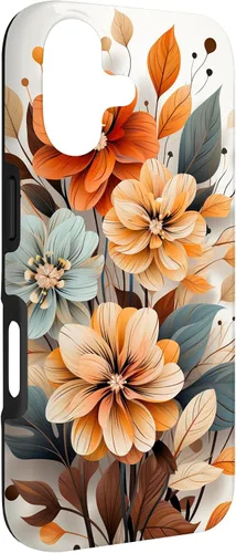 Vista 3 de Cute Fall Flower Sublimation Clipart Autumn Leaves Case for iPhone 17