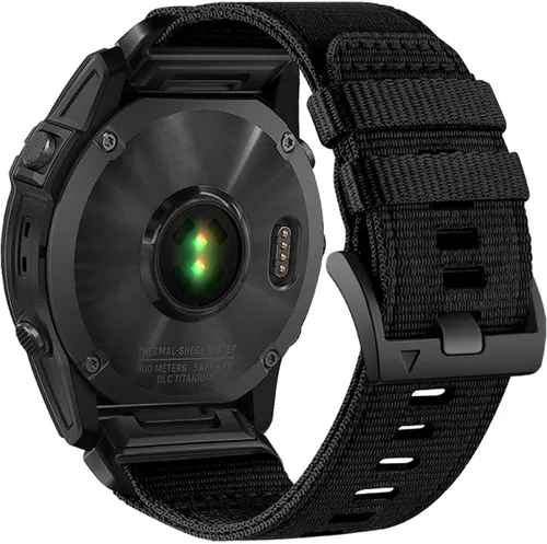 Vista 5 de Abanen Correas de Nylon Resistente para Garmin Fenix 8 51mm / Enduro/Instinct 2X / epix Pro 51mm, Correa Deportiva Ajustable con Cierre de Acero