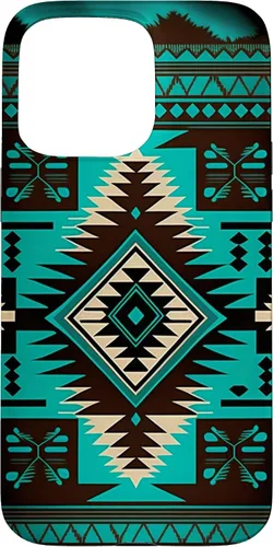 Vista 31 de South West Turquoise Native American Aztec Pattern Case for iPhone 17