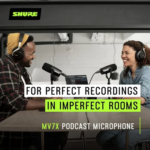 Vista 3 de Shure MV7X - Micrófono XLR para podcasting con cable XLR - Micrófono dinámico para podcasting y grabación vocal, tecnología de aislamiento de voz