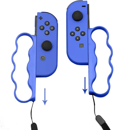Vista 11 de ECHZOVE Grip for Switch Fitness Boxing, Handle for Nintendo Switch Boxing - 2 Packs (Black)