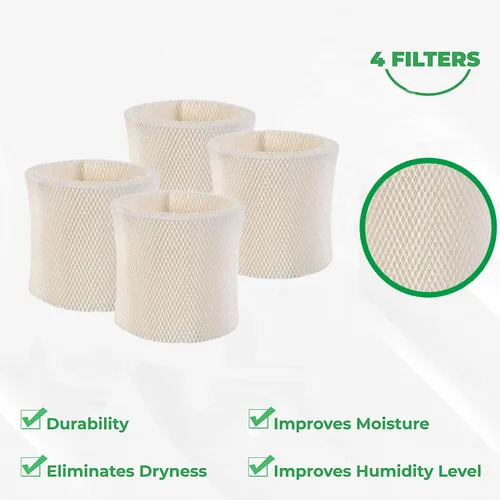 Vista 2 de Paquete de 4 filtros de mecha de humidificador de repuesto compatibles con Emerson MAF-1, se adapta a MA0950, MA1200, MA1201, MA09500, MA12000