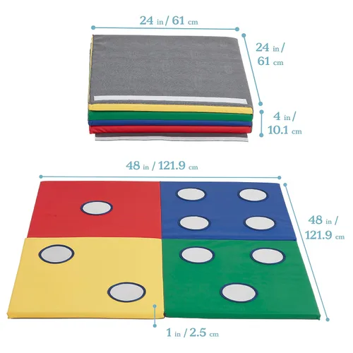 Vista 2 de ECR4Kids SoftZone 123 Look at Me - Tapete de actividades plegable, surtido Variado
