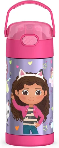 Vista 30 de THERMOS FUNTAINER Botella de agua con pajita, 12 onzas, Avengers