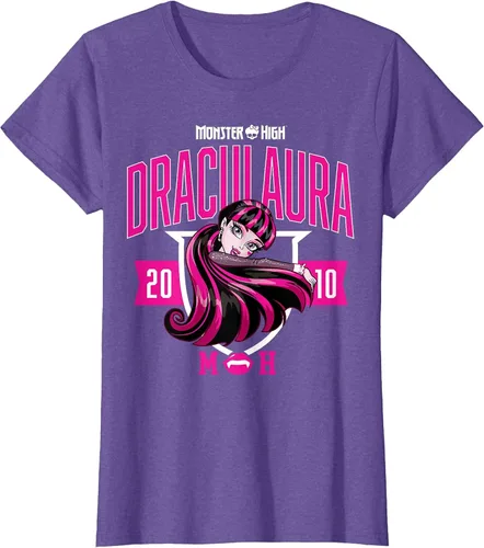 Vista 4 de Monster High -Camiseta Colegiada Draculaura Gris asfalto