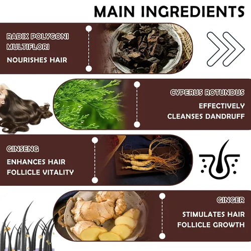 Vista 3 de 3 barras de champú para oscurecer el cabello, barra de champú oscuro para cabello gris, jabón de champú para hombres y mujeres