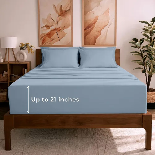 Vista 44 de Mellanni Juego de sábanas Twin XL - Juego de ropa de cama de 4 piezas de la colección icónica, (incluyendo 2 fundas de almohada), bolsillo profundo