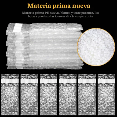 Vista 4 de Perkoop - Bolsas de burbujas dobles, 2 x 3.15 pulgadas, 120
