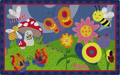 Vista 11 de Flagship Carpets Alfombra antideslizante para niños y bebés para aprendizaje en casa o aula, sala de juegos o dormitorio de niños, 2 x 3 pies