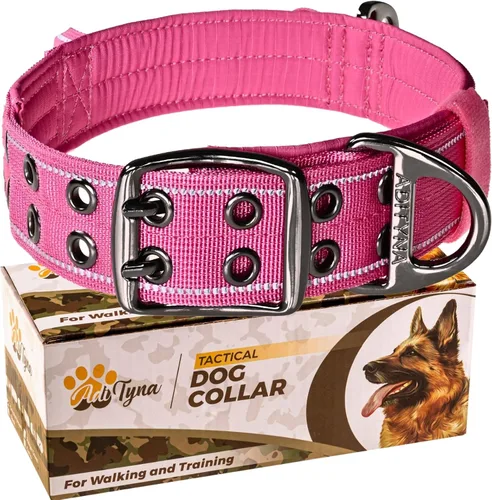 Vista 15 de ADITYNA - Collar de perro resistente con asa, XXL, cuello ajustable de 30 a 36 pulgadas Diseñado exclusivamente para razas de perros enormes como