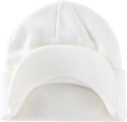 Vista 88 de Home Prefer - Gorro de invierno para hombre con visera, cálida y doble punto.
