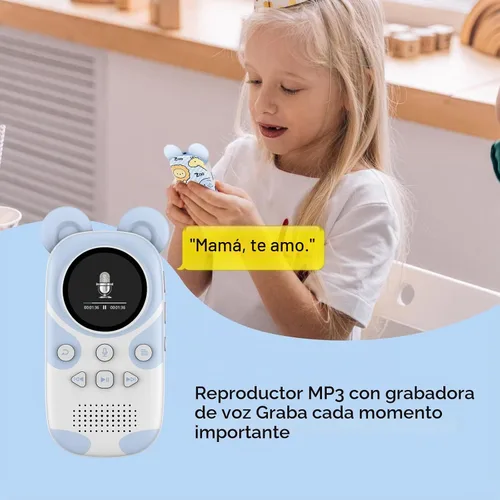 Vista 5 de RUIZU 32GB Cute Panda MP3 Player for Kids, Bluetooth 5.3, Built-in Speaker