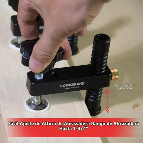 Vista 2 de GOINGMAKE Abrazadera de banco para perro, abrazaderas de agujero de perro de banco de 3/4 pulgadas para herramientas de carpintería, abrazaderas