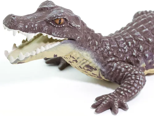 Vista 5 de Safari Ltd. Figura de caimán – Figura realista de reptil de 5 pulgadas – Juguete educativo para niños, niñas y niños a partir de 3 años