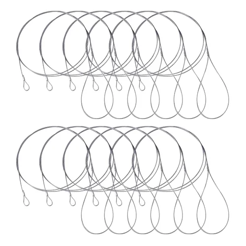 Vista 5 de 12Pcs Long Trap Wire Extension Cables,72in,7x7,5/64 Cable Ajuste para extensión de trampas, diseño extra largo de 6 pies, ideal para trampas