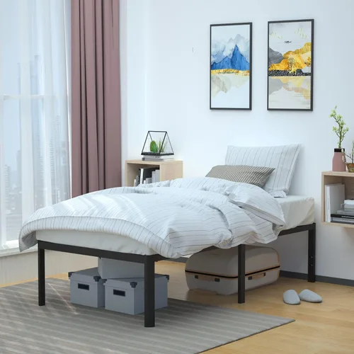 Vista 8 de Amazon Basics - Base de cama robusta y resistente con plataforma de almacenamiento tamaño Queen, soporte de listones de acero, sin ruido, de fácil
