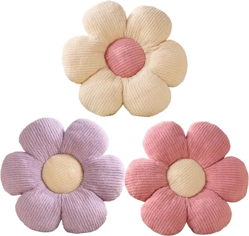Vista 7 de Almohada de flores, almohadas azules, lindas margaritas, cojín decorativo para el hogar, para cama, sofá, sofá