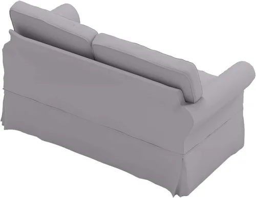Vista 5 de La funda de sofá de algodón solo se adapta a Pottery Barn Comfort Loveseat PB, funda de repuesto de funda de sofá con brazo enrollado
